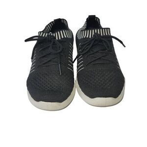 RBX Danskin Sneaker Energy Lace Up Knit mesh Black/White Sneakers Shoes 6
